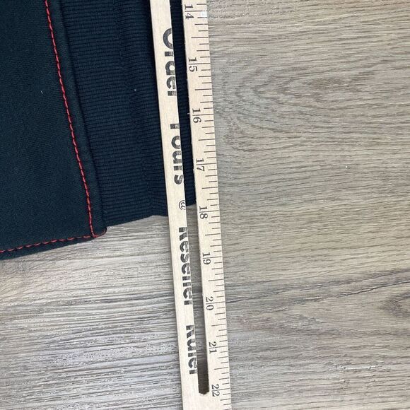 True Religion Pants Mens Large Black Jogg Sweatpants Contrast Stitching Logo - Picture 7 of 9